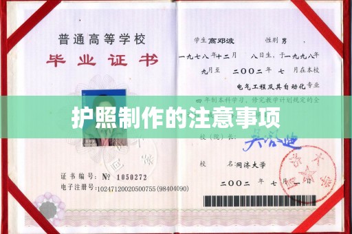 寿光护照制作的注意事项