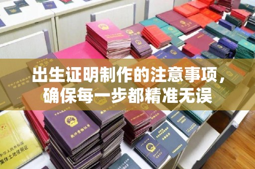 寿光出生证明制作的注意事项，确保每一步都精准无误