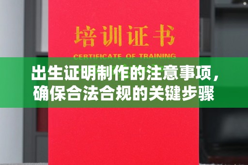 寿光出生证明制作的注意事项，确保合法合规的关键步骤
