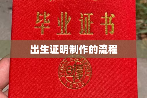 寿光出生证明制作的流程