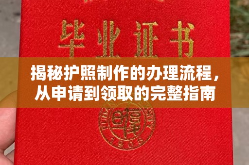 寿光揭秘护照制作的办理流程，从申请到领取的完整指南
