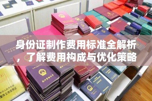 寿光身份证制作费用标准全解析，了解费用构成与优化策略
